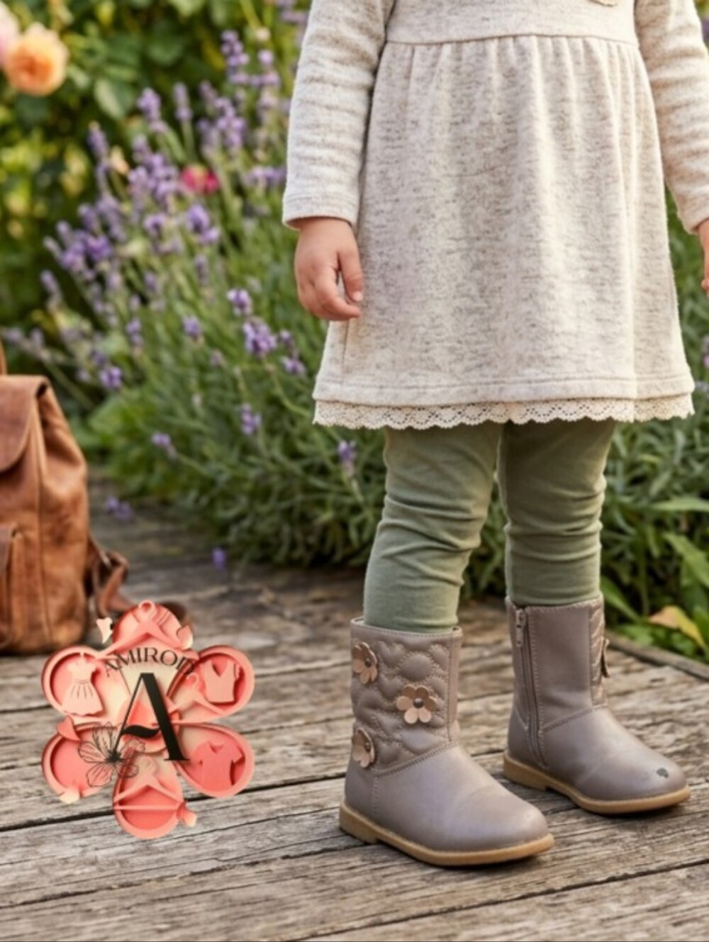 2x1 BOGO Rachel Shoes Kids Boots in Light Tan Rubber Sole